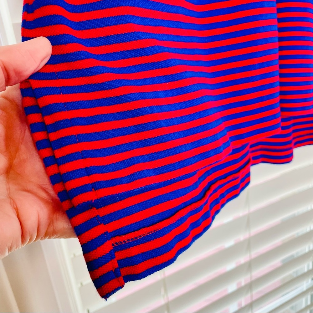 🩷 POLO RALPH LAUREN MENS SIZE MEDIUM RED BLUE STRIPED PENBROOK COTTON GREAT - Picture 5 of 7